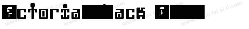FactoriaW00-Black Re字体转换
